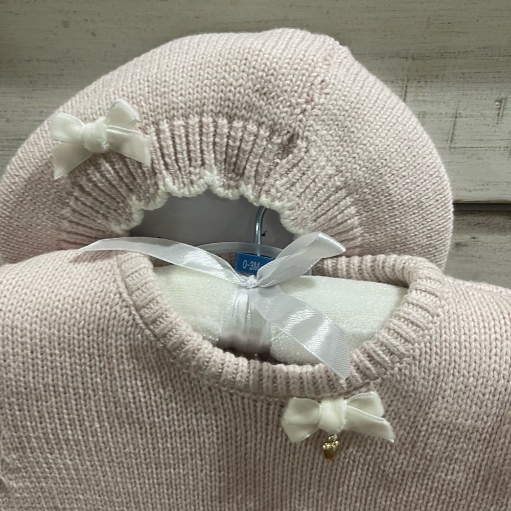Knitted infant dress